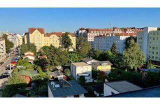 Wohnung kaufen in Friesenplatz, 1100 Wien, Sehr ruhige Dachgeschoßwohnung mit schönem Blick ins Grüne - geringe Betriebskosten