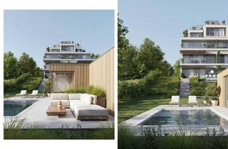Wohnung kaufen in 1190 Wien, Garden Apartment: Privater Indoor Spa-Bereich inklusive Pool im Garten