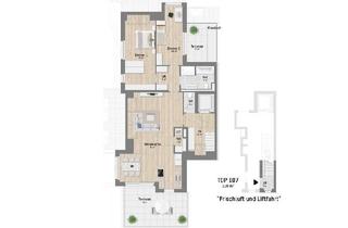 Penthouse kaufen in Obstgartenweg 15-17, 1220 Wien, Nur 450m von der Alten Donau entfernt spielt dieses 3-Zimmer Dachgeschosswohnung alle Stücke