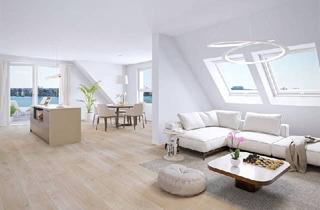 Penthouse kaufen in Fischerstrand 22, 1220 Wien, Wohnen deluxe. Prachtvolle 2-stöckige Dachgeschosswohnung mit 167 m² in absoluter Bestlage an der Alten Donau