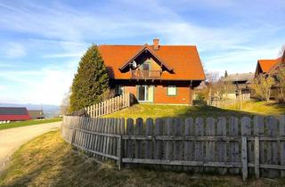 Einfamilienhaus kaufen in Oberwald 49, 8563 Grabenwarth, Schönes Blockhaus (153m²) mit großem Garten&Traum-Aussichtslage in Ligist