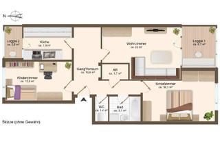 Wohnung mieten in Andreas Hofer Straße 40B, 9900 Lienz, Lienz, 84m2 große 3- Zimmerwohnung mit Loggia