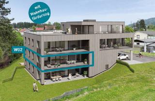Wohnung kaufen in 6922 Wolfurt, Wohnen im Naturidyll! 4-Zimmer-Terrassenwohnung W02 in Hörbranz!