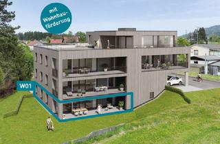 Wohnung kaufen in 6922 Wolfurt, Wohnen im Naturidyll! 4-Zimmer-Gartenwohnung W01 in Hörbranz!