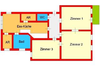 Wohnung mieten in Ruckerlberggürtel, 8010 Graz, provisionsfreie 3-Zimmer-Wohnung mit Essküche und Balkon bei Schillerplatz - Ruckerlberggürtel