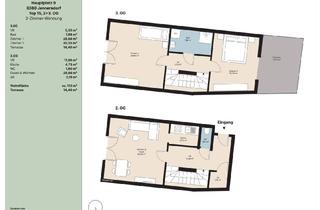 Penthouse mieten in 8380 Jennersdorf, Große und helle 3-Zimmer-Whg auf zwei Etagen