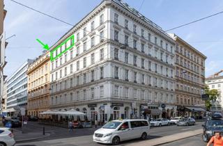 Wohnung kaufen in Operngasse, 1010 Wien, TOP-INVESTMENT IN DER OPERNGASSE/ELISABETHSTRASSE | Unbefristet vermietete Altbauwohnung | Geb. Jahr Mieter 1939 | Letztes Regelgeschoss (5. Stock)