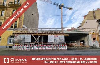 Wohnung kaufen in Leonhardstraße, 8010 Graz, PROVISIONSFREI! Neubauprojekt - St.Leonhard! Große 2-Zimmerwohnung mit Innenhofbalkon!