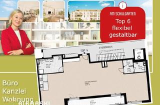 Wohnung kaufen in Schulgartengasse, 2700 Wiener Neustadt, AM SCHULGARTEN - Wohnen und Arbeiten | Top 6 | Grundriss frei gestaltbar, Fläche erweiterbar auf bis zu 300m², Miete optional auf Anfrage