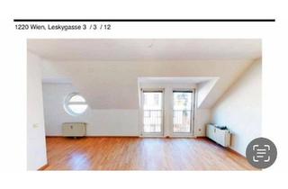 Wohnung mieten in Leskygasse 3/3/12, 1220 Wien, Helle 1-Zimmer-Dachgeschosswohnung (inkl. Einbauküche)