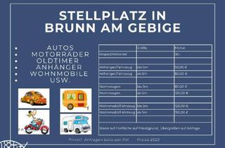 Garagen mieten in 2345 Brunn am Gebirge, Stellplatz für Wohnmobile, Wohnwagen, Anhänger, Boote...