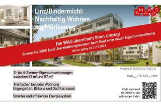 Wohnung kaufen in Mörikeweg, 4020 Linz, Verkaufsstart Mörikeweg: Zeitlose Architektur und klare Raumkonzepte kombiniert mit smartem Energiekonzept und moderner TOP Ausstattung sowie idealer Lage