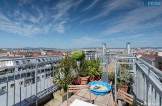 Wohnung kaufen in 1050 Wien, GRANDIOSER BLICK ÜBER WIEN - GEMÜTLICHE 6 ZIMMER DACHGESCHOSSWOHNUNG AUF ZWEI EBENEN mit schöner DACHTERRASSE