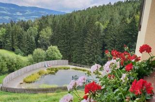 Wohnung mieten in 8225 Pöllau, NATUR PUR-traumhaft schöne Aussichtslage, barrierefreie Hausetage, Naturschwimmteich/Wellnessoase 3 Zimmer mit 2 Balkone, Garten und Parkplatz-Pöllauertal