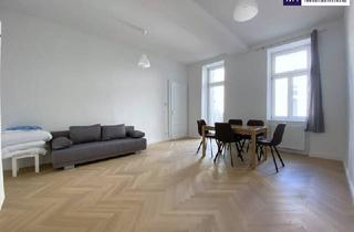 Wohnung kaufen in Anzengrubergasse, 1050 Wien, Herz was willst du mehr? Stilvoll saniert + 3-Zimmer Altbauwohnung + zwei Bäder + Balkon in den ruhigen Innenhof!