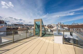 Penthouse kaufen in Mariahilfer Straße, 1060 Wien, Dachterrassentraum mit 360° Blick - Highlight ganz oben für Sonnenanbeter!