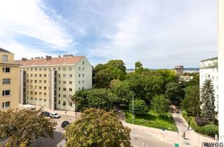 Wohnung kaufen in Klanggasse, 1020 Wien, DIREKT BEIM AUGARTEN | Lichtverwöhnte 3-Zimmer | Freier Mietzins | 5. Stock | Nähe U2, Volkert- & Karmelitermarkt, Prater, Donaukanal | Garage mit Mietstellplätzen im Haus