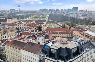 Penthouse kaufen in Schwarzenbergplatz, 1030 Wien, DG - Besonderheit mit Terrassen und Belvedere Blick