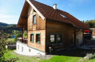 Haus kaufen in 2851 Krumbach, NEUWERTIGES HOLZBLOCKHAUS IN SONNIGER SÜDHANGLAGE! Jetzt mit Drohnenvideo!