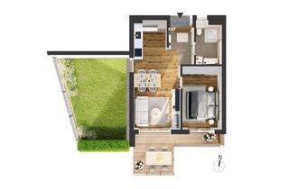 Penthouse kaufen in Alois-Schrott-Straße 18, 6020 Innsbruck, Hochwertige 2-Zimmer Neubau-Gartenwohnung (W05)