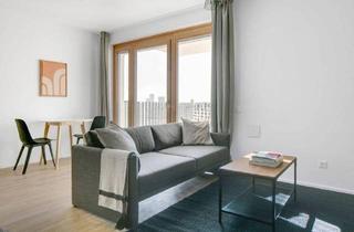 Wohnung mieten in Karl-Popper-Straße, 1100 Wien, Neubau Studio mit Freifläche in unmittelbare Nähe zum Hauptbahnhof, Rooftop, Lounge, Fitnessraum