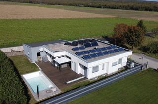 Haus kaufen in Mozartgasse, 7020 Loipersbach im Burgenland, LOIPERSBACH - bei Mattersburg - energieeffizienter Fertigteilbungalow mit Wohnkeller, Pool und großer Garage in Ruhelage zu verkaufen