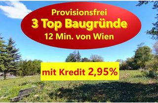 Grundstück zu kaufen in 2231 Strasshof an der Nordbahn, 3 Baugründe mit Kredit 2,95% * für Ihr Traumhaus 12 Min. von Wien