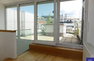 Wohnung mieten in Naschmarkt, 1060 Wien, Provisionsfrei: Klimatisierte 146m² DG-Wohnung + Terrasse beim Naschmarkt - 1060 Wien