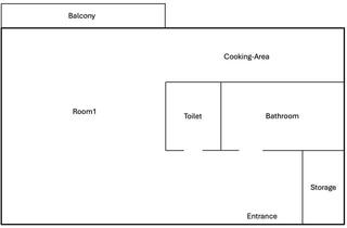 Wohnung kaufen in Peierlhang 9b, 8042 Graz, Schöne 1,5 Zimmer Wohnung mit Balkon, sehr ruhige Lage und gratis Parkplätze verfügbar