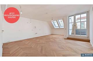 Wohnung kaufen in Kettenbrückengasse 22, 1040 Wien, PROVISIONSFREI! EXKLUSIVES DACHGESCHOSS! Klimatisierter Erstbezug mit herrlicher Dachterrasse