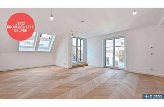 Wohnung kaufen in Kettenbrückengasse 22, 1040 Wien, PROVISIONSFREI! EXKLUSIVES DACHGESCHOSS! Klimatisierter Erstbezug mit herrlicher Dachterrasse