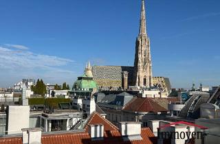 Maisonette mieten in Spiegelgasse, 1010 Wien, Moderne Dachgeschosswohnung (Maisonette) mit großer Dachterrasse und einzigartigem Ausblick auf den Stephansplatz