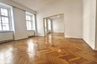 Wohnung kaufen in Pilgramgasse, 1050 Wien, Stilvolle 86m² Altbauwohnung: 3-Zimmer, Parkettböden, Lift & Einbauküche für 679.000 €