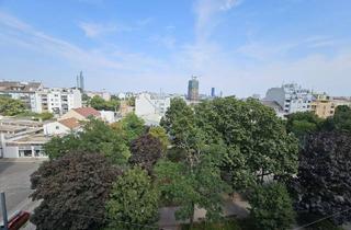 Wohnung kaufen in Sachsenplatz, 1200 Wien, Aussicht auf Park und Skyline, direkt am Sachsenpark, letzter Liftstock, 5 Gehminuten zum Augarten