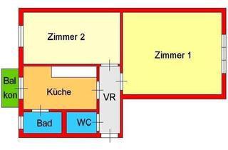 Wohnung mieten in Steyrergasse, 8010 Graz, Provisionsfrei: großzügige 2-Zimmer-Dachgeschoßwohnung bei TU / Steyrergasse