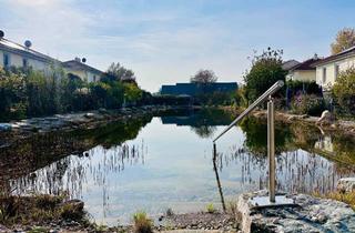 Doppelhaushälfte kaufen in St. Margarethner Straße 59, 7011 Siegendorf, Wunderschönes Familiendomizil mit eigenem Zugang zum Schwimmteich, Eigengrund und toller Lage!