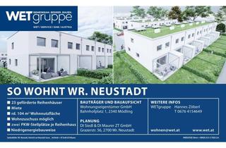 Haus mieten in Heinrich V. Neustadt-Gasse 31E, 2700 Wiener Neustadt, gefördertes 4 Zimmer Reihenhaus mit Garten und Terrasse