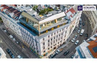 Wohnung kaufen in Margaretenstraße, 1050 Wien, Welch grandioser Panoramablick! Großzügige drei Zimmer, mit 2 kompakten Terrassen und bester Lage!