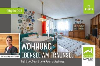 Wohnung kaufen in 4802 Ebensee, Großzügige helle Eigentumswohnung in Ruhelage