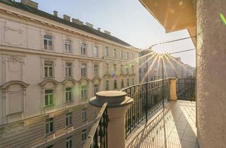 Wohnung mieten in Hauslabgasse, 1040 Wien, Hauslabgasse - repräsentativer 5 Zimmer Altbau mit 3 Balkonen und Parkblick