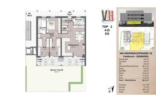 Wohnung kaufen in Hämmerlestraße 19, 6800 Feldkirch, NEUBAU-W02: 4-Zimmer Gartenwohnung in Gisingen