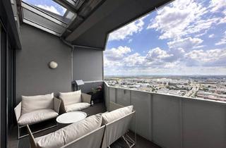 Penthouse kaufen in 1210 Wien, LUXUS über den Dächern Wien´s --- 4 Zimmer Penthouse im 26. Stock im Leopoldtower - SOFORT BEZUGSBEREIT