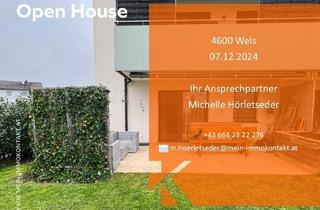 Wohnung kaufen in 4600 Wels, Wohlfühl-Oase: Stilvolle Gartenwohnung mit hochwertiger Ausstattung in Wels-Wimpassing *OPEN HOUSE am 07.12.2024*