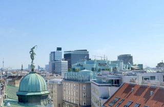 Maisonette mieten in Rotenturmstraße, 1010 Wien, Dachterrassenmaisonette - großer Wohnbereich - 2 Schlafzimmer - atemberaubender Fernblick - Nähe Lugeck