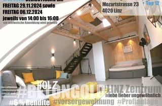 Loft kaufen in Mozartstraße 23, 4020 Linz, 6 % Rendite*Vorsorgewohnung*Umsatzsteuer **Besichtigungen Freitag 29.11.2024 sowie Freitag 06.12.2024 jeweils von 14:00 bis 17:00 Uhr. Um Anmeldung wird gebeten**