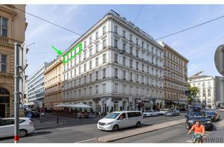 Wohnung kaufen in Operngasse, 1010 Wien, TOP-INVESTMENT IN DER OPERNGASSE/ELISABETHSTRASSE | Unbefristet vermietete Altbauwohnung | Geb. Jahr Mieter 1939 | Letztes Regelgeschoss (5. Stock)