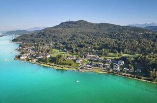 Wohnung kaufen in 9082 Maria Wörth, Luxusapartment mit unverbaubarem Panorama-Seeblick und privatem Seezugang am Wörthersee!