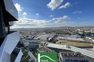 Penthouse mieten in 1210 Wien, SKYVIEW - Einzigartige Penthouse Wohnung mit atemberaubendem Fernblick - 4 Zimmer mit großzügiger Außenfläche - City Gate - U1 Leopoldau. - WOHNTRAUM