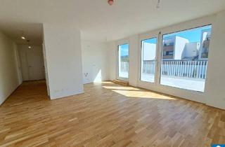 Wohnung mieten in Edi-Finger-Straße, 1210 Wien, Wunderschöne Dachgeschoßwohnung mit Terrasse in Stammersdorfer Ruhelage: Mietwohnung mit Kaufoption