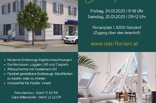 Wohnung kaufen in 8200 Gleisdorf, Gleisdorf:4-Zimmer-Erstbezugswohnung in absoluter Zentrumslage! Honorarfrei für Käufer: innen! OPEN HOUSE DAYS!